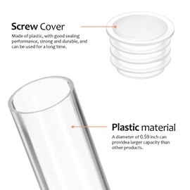 34 Pcs Tampon Flask Set,Includes 14 Pcs 1oz Reusable Plastic Tube Flasks for Women Flask Containers 18 Pcs Tampon Reusable Wrappers Funnels for Cruise Event,Concert,Outdoor(white)