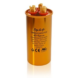 40/5 uF 40+5 MFD ± 5% 370-440 VAC CBB65B Condensador redondo de doble funcionamiento para condensador bomba de calor fría unidad de CA ventilador motor arranque
