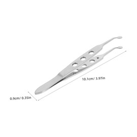 BIUDECO Ergonomic Round Tip Massage Tweezers Facial Tweezers for Men Eyelid Eyebrow Removal Tool Stye Expressor Unblocking Instrument