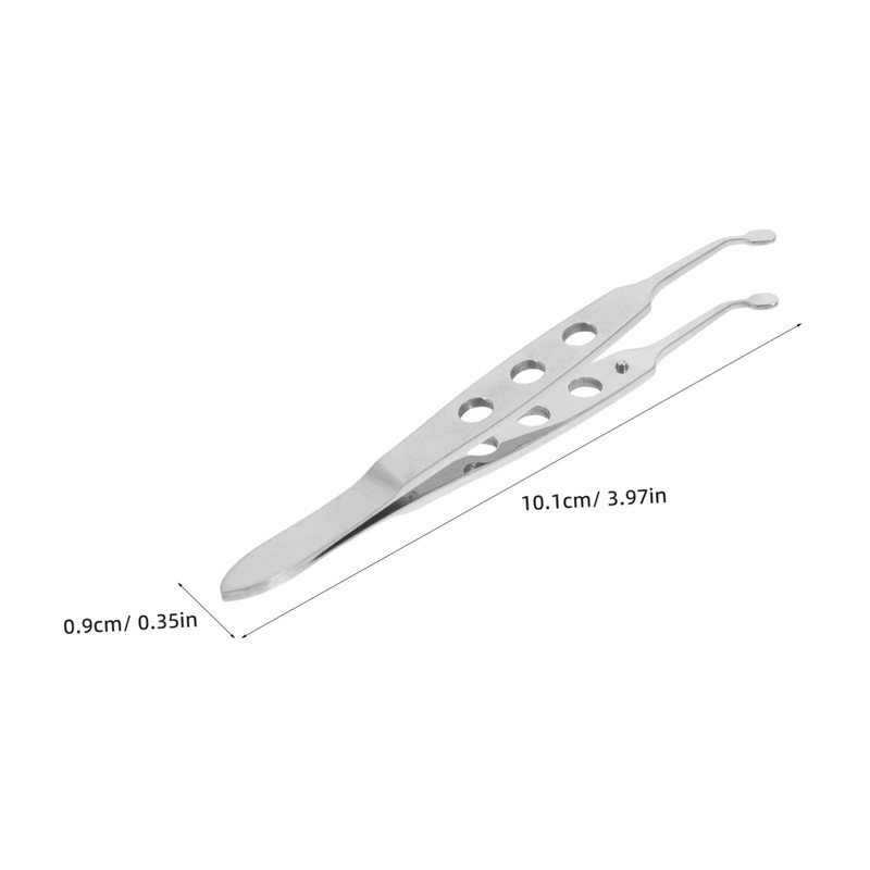 BIUDECO Ergonomic Round Tip Massage Tweezers Facial Tweezers for Men