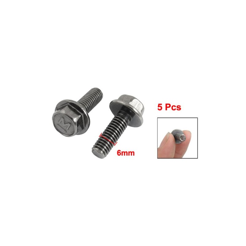 uxcell 5Pcs 6mm Thread Reverse Screws for Cutting Machine