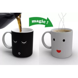 Taza Magica Carita Coqueta Cambia De Cara Con Agua Caliente