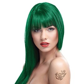 1 x Crazy Colour Semi Permanent Hair Dye 100ml (Pine Green)