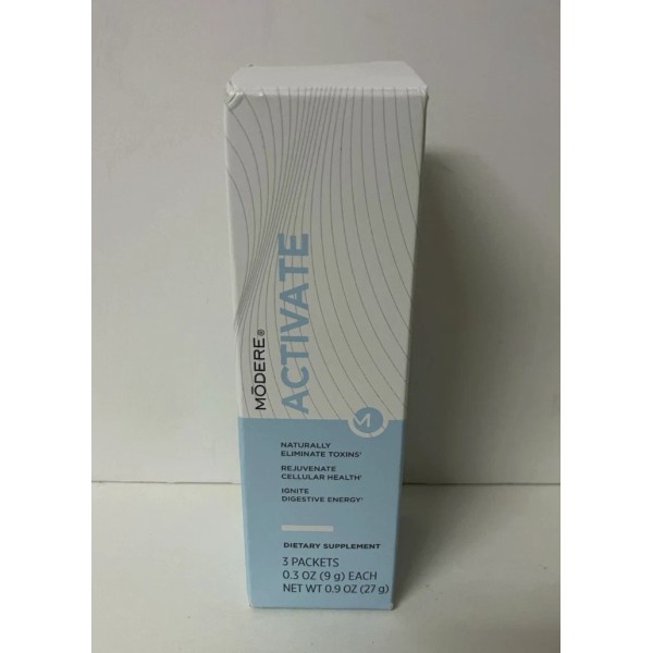 Modere Activate 3 Packets 0.3oz each EXP 9/25 New and