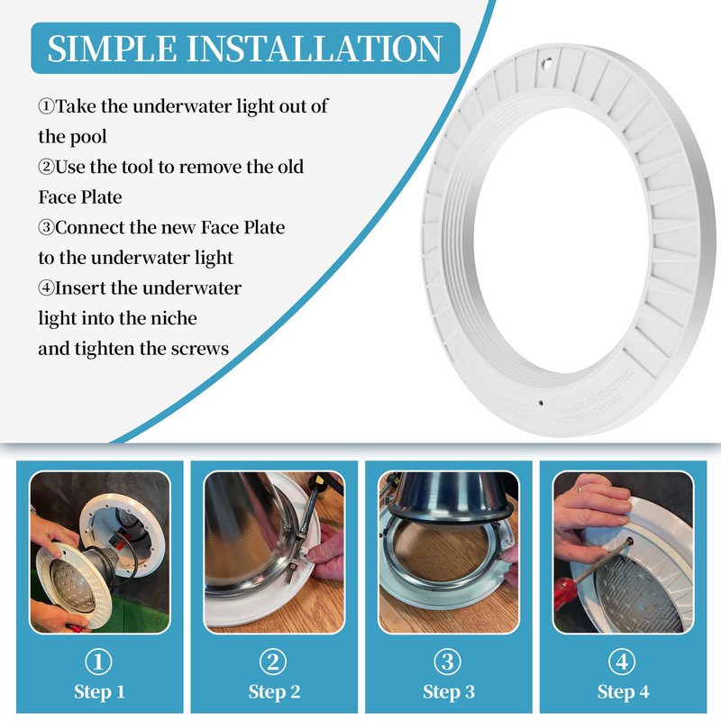 Pool Light Covers for Inground Pool Compatible with Hay-Ward Astrolite