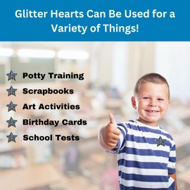 ATL Direct - Sliver Star Stickers, Glitter Star Stickers Kids, 1" Small Star Sticker for Kids Reward, Sparkly Stickers with Glitter, Sparkle Stickers Stars, Glitter Stickers, Star Stickers kids Reward