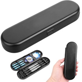 Darts Wallet, Darts Case Holds 3 Assembled Darts and Accessories, Protective PET Material, Professional Darts Accessories-Black