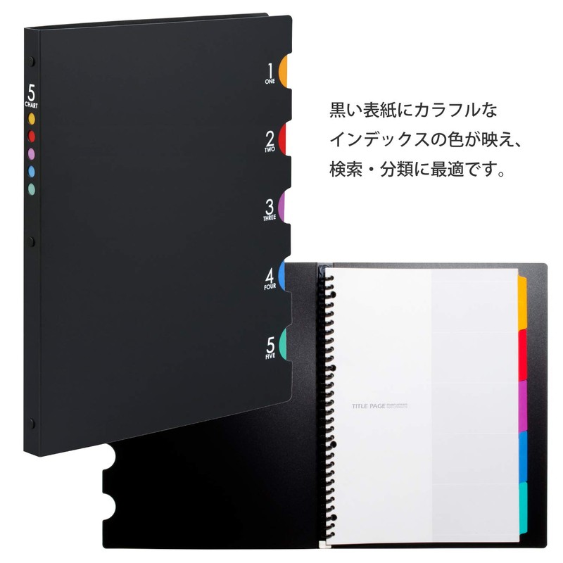 Maruman F483A Loose Leaf Binder A4 Five Chart, 30 Holes,