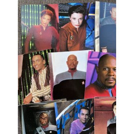 Star Trek DS9 Character Postcard Lot Deep Space Nine - Warf, Sisko, Kira