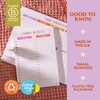 A5 Daily Planner Pad, Compact & Colourful Undated Desk Pad