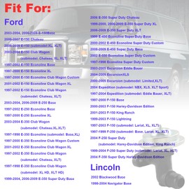 EGR Valve Exhaust Gas Recirculation Valves Fits for 1997-2009 F-ord E150 E250 E350, for 2000-2005 F-ord Excursion, for 1997-2003 F-ord F150 F250, 2004 F-ord F350 EGR Emissions Valve Replace# EGV537T