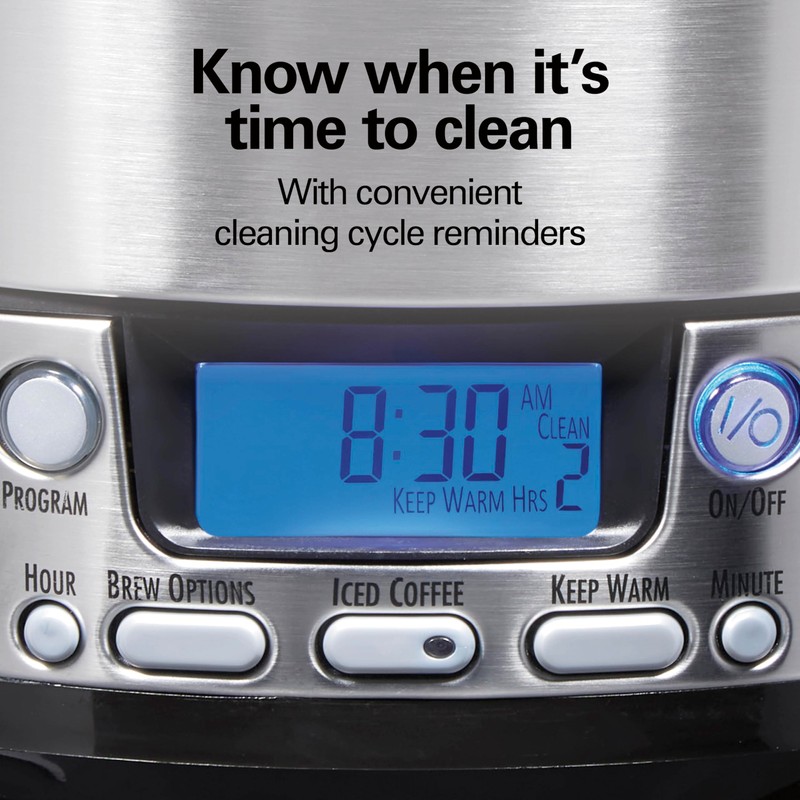 Hamilton Beach One Press Programmable Dispensing 12 Cup Coffee Maker