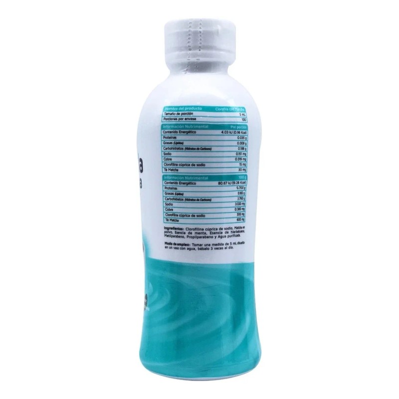 Suplemento En Líquido Vidanat Clorofila Con Matcha