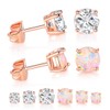 Juego de 6 pares de aretes de tuerca, aretes de