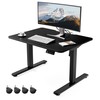 ERGOMAKER Low Height Adjustable Desk with Lockable Wheels, Lifts 18.9"-29.5",