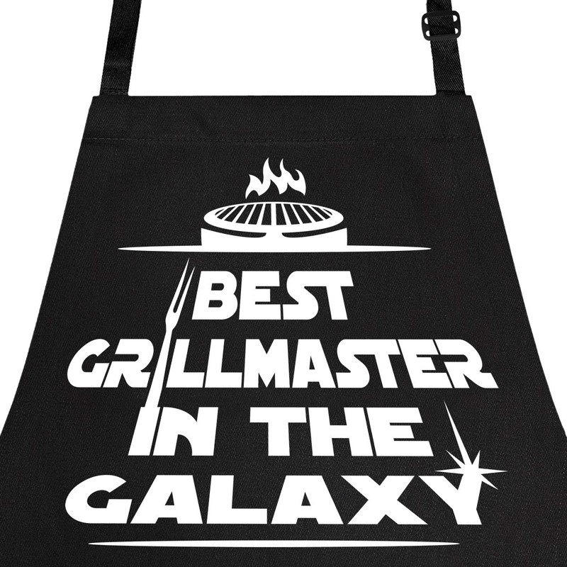 OM3® BBQ Aprons Aprons Kitchen Apron for Adults Unisex, Black
