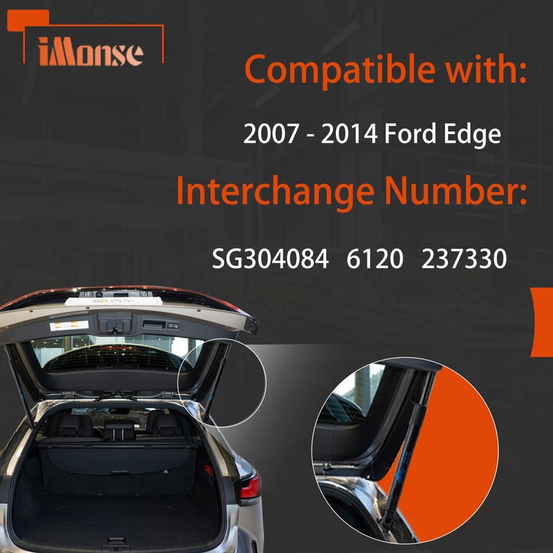 iMonse Rear Hatch Struts for Ford Edge 2007-2014, Trunk Lift