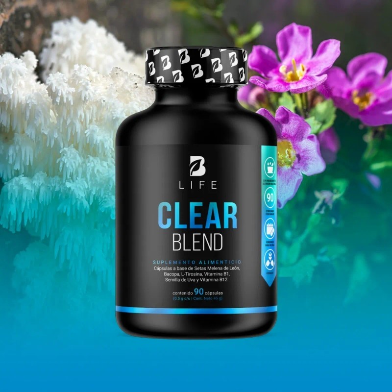 B-Life Nootrópico Natural | 90 Cápsulas | Concentración, Claridad Mental
