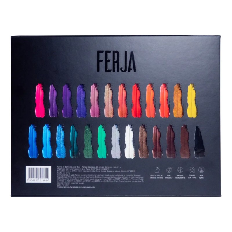 Godette By Ferja Paleta Sombras Ojos Profesional 25 Colores