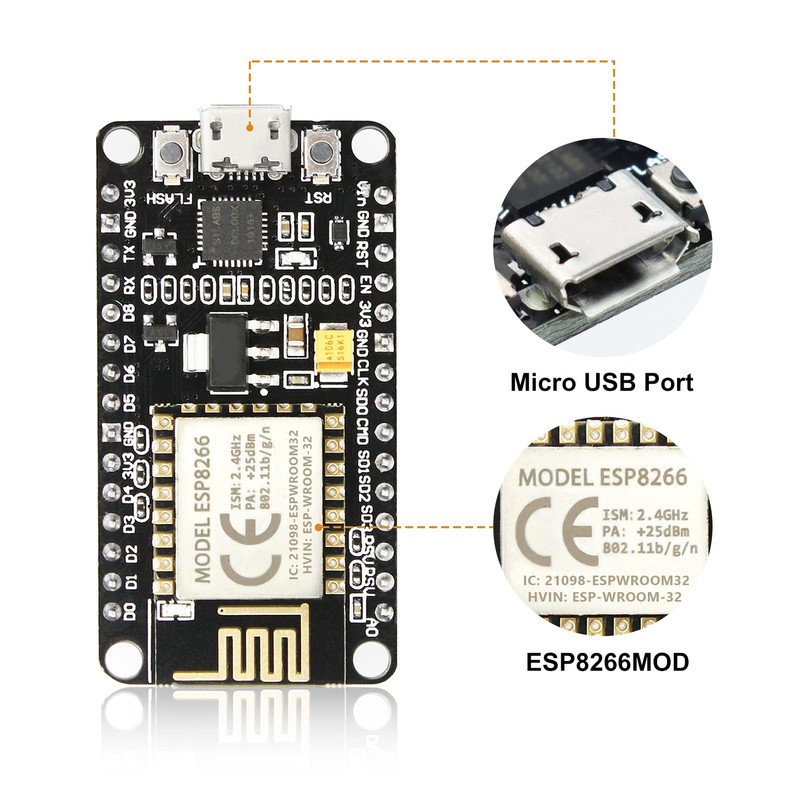 KeeYees Development Board WiFi WLAN Wireless Module for ESP8266 NodeMCU