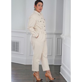 Simplicity Misses' Long Sleeve Jumpsuits Sewing Pattern Kit by Mimi G Style, Design Code S9822, Sizes 18-20-22-24-26, Multicolor