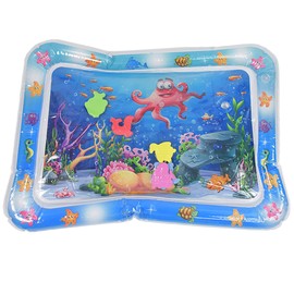 Kögler 89520 Colourful Water Play Mat with Funny Animals to Discover the Underwater World, Approx. 69 x 51 cm, Inflatable, Suitable for Children up to 6 Years