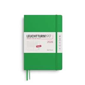 LEUCHTTURM1917 372762 Weekly Planner Medium (A5) 2026, Spring Leaf, English