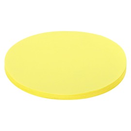 Rebower 50 Sheets Circles Cutouts Paper, 4 Inch Round Origami Cardstock Construction Paper, [for Arts DIY Crafts Art Bulletin Board Decorations ] Yellow