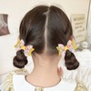 Kistreao Back to School Bow Hair Clips 2Pcs Yellow Pencil