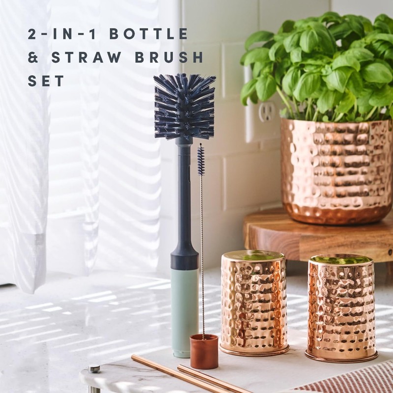Brite by Scotch-Brite Countertop Collection, Bottle Brush, Straw Cleaner Brush,