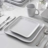 Stone Lain 16 Piece Stoneware Square Weave Dinnerware Set, Service