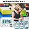 Digital 99h 59m 59s Kitchen Timer & Alarm Clock, Loud