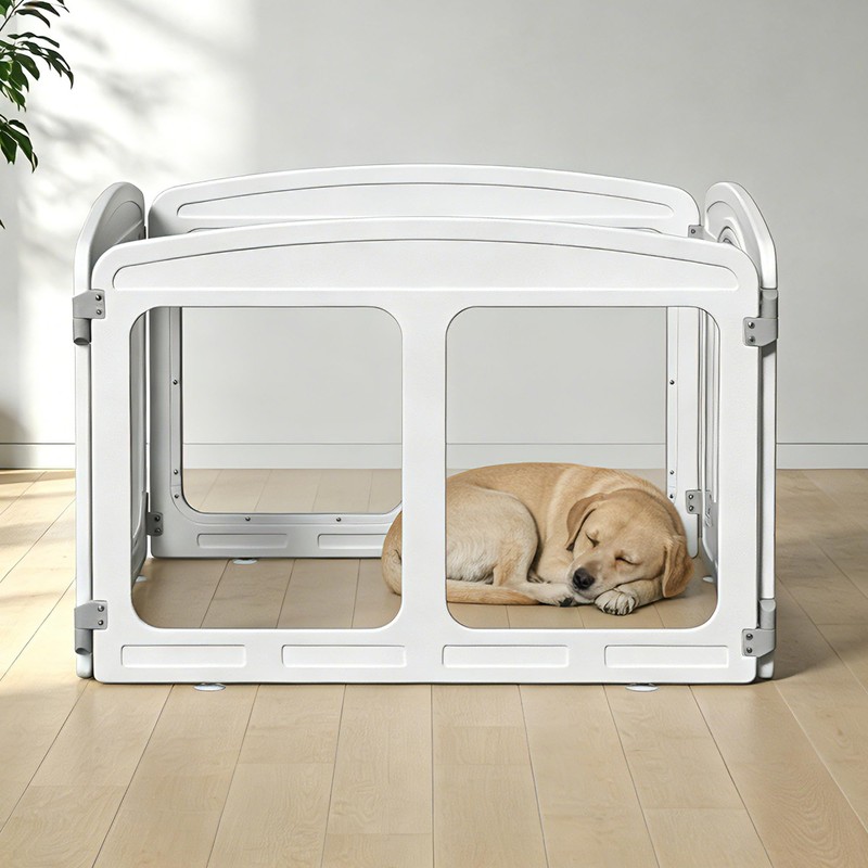 Lonkix Clear Puppy Playpen Indoor - Ideal for Small &