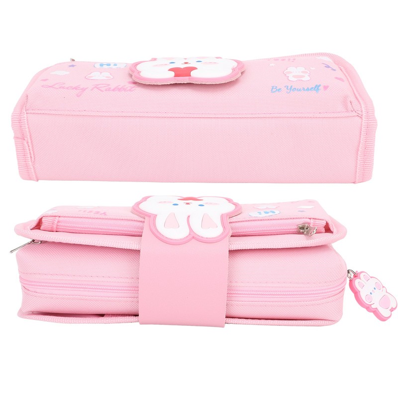 Large Pencil Case Canvas Detachable Portable Large Capacity Pencil Pouch