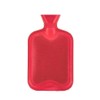 2 Litre Hot Water Bottle Winter Warm Nights BS 1970:2012 Standard Natural Rubber, Leak Proof, Choose Your Colour (Red)