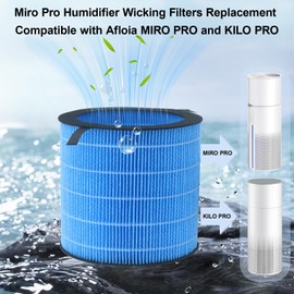 Miro Pro Humidifier Wicking Filters Replacement for Afloia MIRO/KILO PRO 2-in-1 Air Purifier & Humidifier, Washable, Reusable Humidifier Wick 1Pack