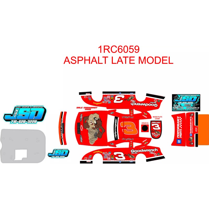 1RC ASPHALT LATE MODEL 1RC6059 WRAP DALE EARNHARDT 2000 TZ