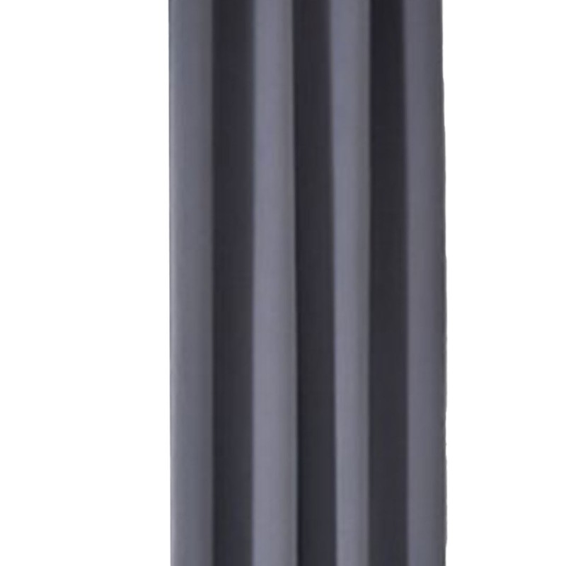 Blackout Curtain Polyester Bedroom Darkening Curtains Dark Grey for Household