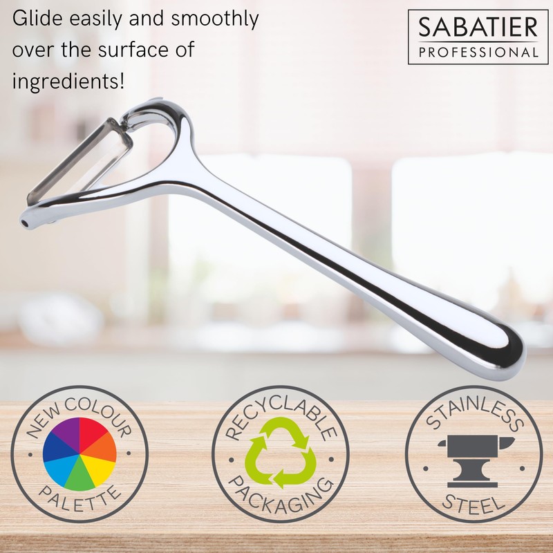 Sabatier Premium Y Shaped Vegetable Peeler - Great Kitchen Gadget,