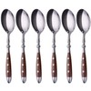 GRÄWE Nürnberg Table Spoons, Set of 6, Brown, Soup Spoons,