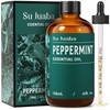 SU JUABA Peppermint Oil 4 Fl Oz, 100% Pure &