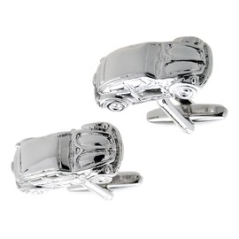 MRCUFF Iconic Car Auto Racing Race Beetle Pair Cufflinks in a Presentation Gift Box & Polishing Cloth