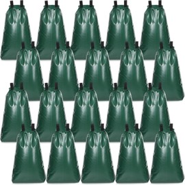 Amylove 20 Pack Tree Watering Bags 20 Gallon PVC Slow Release Heavy Duty Tree Water Bag Bulk with Zipper and Handle Reusable Plant Drip Irrigation System for Irrigation, 5-8 Hours Releasing Time