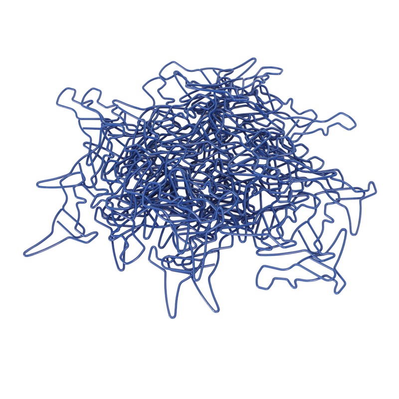 50pcs Paper Clips Strong Clamping Power Electroplating Process Colorfast Paperclips