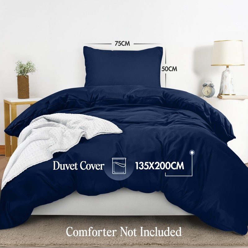Utopia Bedding Single Duvet Cover Set - Soft Microfibre Polyester