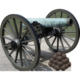 H61411 Civil War Cannon Cardboard Cutout Standup