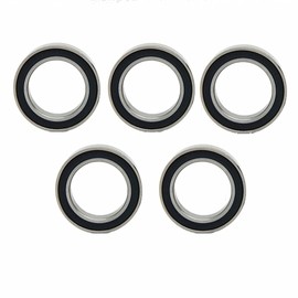 5 Pcs Deep Groove Ball Bearing Rubber Cover Bearing Ball Bearings 6004RS 20x42x12mm Pre-Lubricated Bearings Bearing Steel Silver