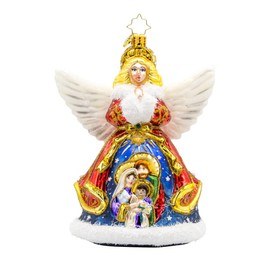 Christopher Radko Hand-Crafted European Glass Christmas Tree Decorative Ornament, Nativity Guardian