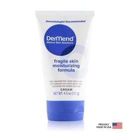 Dermend Specialized Fragile Skin Moisturizing Cream: Formula to Restore & Rejuvenate - Daily Anti Wrinkle Cream for Firming & Strengthening Thin, Aging Skin - 4.5 Oz Tube