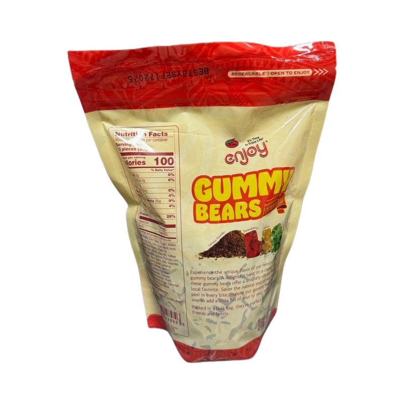 Gummy Bears Flavored With Lemon Peel, 42 ounce (2.625 lbs)